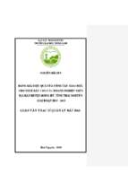 đánh giá hiệu quả của công tác giao đất, cho thuê đất cho các doanh nghiệp trên địa bàn huyện đồng hỷ, tỉnh thái nguyên giai đoạn 2015 2019
