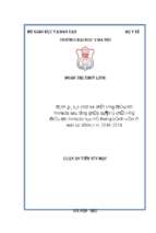 đánh giá các chỉ số chất lượng điều trị hiv aids sau lồng ghép quản lý chất lượng điều trị hiv aids vào hệ thống bệnh viện tại một số tỉnh năm 2016 2018