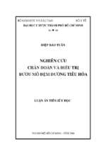 Luận án tiến sĩ nghiên cứu chẩn đoán và điều trị bướu mô đệm đường tiêu hóa