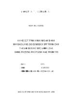 Khảo sát tình hình nhiễm bệnh mò bao lông do demodex spp trên chó tại địa bàn hà nội, định loại bằng phương pháp sinh học phân tử  
