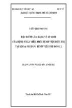 đặc điểm lâm sàng và vi sinh của bệnh nhân viêm phổi bệnh viện điều trị tại khoa hô hấp 1 bệnh viện nhi đồng 2