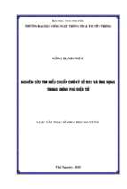 Nghiên cứu tìm hiểu chuẩn chứ ký số dss và ứng dụng trong chính phủ điện tử