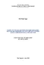 Nghiên cứu ứng dụng hệ thống phát điện năng lượng mặt trời cho thành phố lạng sơn và đề xuất giải pháp quản lý, kinh doanh năng lượng mặt trời