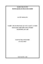 Nghiên cứu phương pháp lọc sóng hài để cải thiện chất lượng điện năng cho lưới điện thành phố lạng sơn