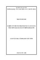 Nghiên cứu phương pháp phân rã và xây dựng phần mềm giải bài toán ô nhiễm khí quyển