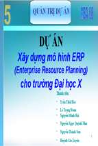 Xây dựng mô hình erp cho trường đại học x