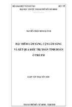 đặc điểm lâm sàng, cận lâm sàng và kết quả điều trị xoắn tinh hoàn ở trẻ em