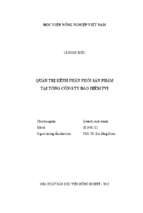 Quản trị kênh phân phối sản phẩm tại công ty công ty bảo hiểm pvi  