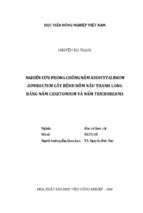 Nghiên cứu phòng chống nấm neoscytalidium dimidiatum gây bệnh đốm nâu thanh long bằng nấm chaetomium và nấm trichoderma  
