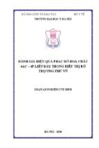 đánh giá hiệu quả phác đồ hoá chất 4ac 4p liều dày trong điều trị bổ trợ ung thư vú