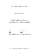 Quản lý quỹ hỗ trợ nông dân của huyện mỹ đức, thành phố hà nội  