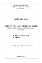 Nghiên cứu nâng cao độ chính xác của mô hình số độ cao dạng grid bằng mạng neuron hopfield. (research on accuracy improvement of the grid digital elevation model using hopfield neuron network) tt