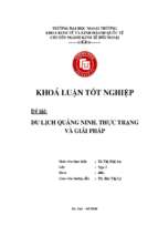 Du lịch quảng ninh thực trạng và giải pháp.