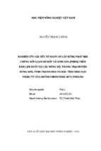 Nghiên cứu các yếu tố nguy cơ gây bùng phát hội chứng rối loạn hô hấp và sinh sản (prrs) trên đàn lợn nuôi tại các nông hộ, trang trại huyện đông sơn, tỉnh thanh hóa và đặc tính sinh học phân tử của chủng virus prrs kty  prrs 06  