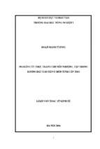 Nghiên cứu thực trạng chuyển nhượng, tập trung ruộng đất ở huyện ô môn tỉnh cần thơ