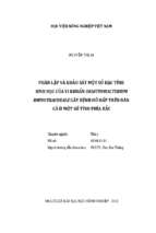 Phân lập và khảo sát một số đặc tính sinh học của vi khuẩn ornithobacterium rhinotracheale gây bệnh hô hấp trên đàn gà ở một số tỉnh phía bắc  