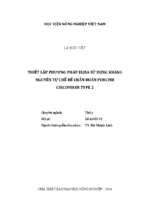 Thiết lập phương pháp elisa sử dụng kháng nguyên tự chế để chẩn đoán porcine circovirus type 2  