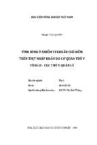 Tình hình ô nhiễm vi khuẩn chỉ điểm trên thịt nhập khẩu do cơ quan thú y vùng ii   cục thú y quản lý  