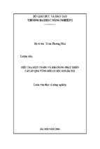 điều tra hiện trạng và khả năng phát triển cây ăn quả vùng gò đồi sóc sơn hà nội