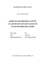 Nghiên cứu đặc điểm bệnh lý chủ yếu của lợn mắc hội chứng rối loạn hô hấp và sinh sản (prrs) thực nghiệm  
