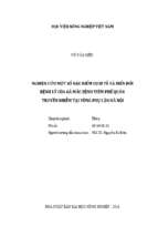 Nghiên cứu một số đặc điểm dịch tễ và biến đổi bệnh lý của gà mắc bệnh viêm phế quản truyền nhiễm tại vùng phụ cận hà nội  