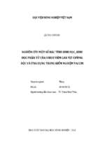 Nghiên cứu một số đặc tính sinh học, sinh học phân tử của virus viêm gan vịt cường độc và ứng dụng trong kiểm nghiệm vaccin  