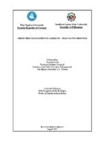 Quản lý rủi ro tín dụng tại ngân hàng nông nghiệp và phát triển nông thôn tỉnh thái nguyên