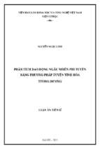 Phân tích dao động ngẫu nhiên phi tuyến bằng phương pháp tuyến tính hóa tương đương ngẫu nhiên