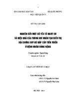 Nghiên cứu một số yếu tố nguy cơ và hiệu quả của thông khí nhân tạo điều trị hội chứng suy hô hấp cấp tiến triển ở bệnh nhân bỏng nặng