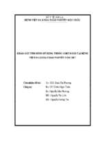đề tài khảo sát thực trạng dùng corticoid tại bvđk thảo nguyên năm 2017