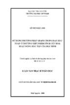 Sử dụng phương pháp graph trong dạy học toán ở trường thpt nhằm tích cực hóa hoạt động học tập của học sinh