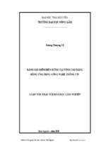 đánh giá diễn biến rừng tại tỉnh cao bằng bằng ứng dụng công nghệ thông tin