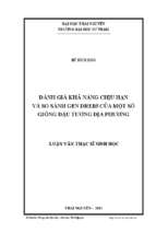 đánh giá khả năng chịu hạn và so sánh gen dreb5 của một số giống đậu tương địa phương