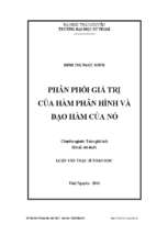 Phân phối giá trị của hàm phân hình và đạo hàm của nó