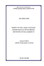 Nghiên cứu thực trạng và đề xuất đổi mới pháp luật về thu hồi đất bồi thường hỗ trợ tái định cư