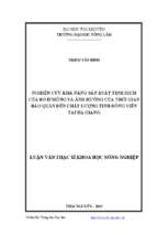 Nghiên cứu năng suất tinh dịch của bò h'mông và ảnh hưởng của thời gian bảo quản đến chất lượng tinh đông viên tại hà giang