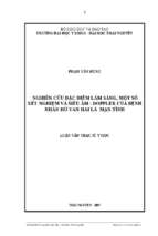 Nghiên cứu đặc điểm lâm sàng một số xét nghiệm và siêu âm doppler của bệnh nhân hở van hai lá mạn tính