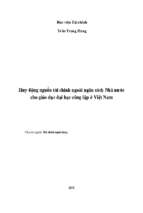 Huy động nguồn tài chính ngoài ngân sách nhà nước cho giáo dục đại học công lập ở việt nam