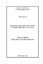 Hoàng hoa thám hiện thực lịch sử và những phiên bản văn chương