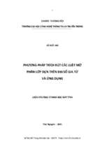 Phương pháp trích rút các luật mờ phân lớp dựa trên đại số gia tử và ứng dụng