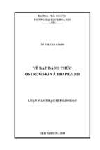 Về bất đẳng thức ostrowski và trapezoid