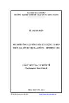 đổi mới công tác đấu thầu xây dựng cơ bản trên địa bàn huyện tam nông tỉnh phú thọ