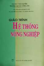 Giáo trình hệ thống nông nghiệp