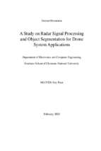 A study on radar signal processing and object segmentation for drone system applications nghiên cứu về xử lý tín hiệu radar và phân đoạn đối tượng ứng dụng cho hệ thống máy bay không người lái