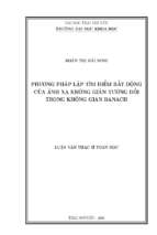 Phương pháp lặp tìm điểm bất động của ánh xạ không giãn tương đối trong không gian banach