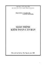 Giáo trình kiểm toán căn bản