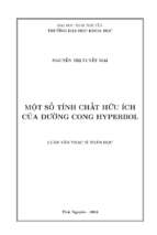 Một số tính chất hữu ích của đường cong hyperbol