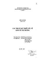 Các thuật ngữ thiết yếu về kinh tế thị trường