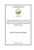 Nghiên cứu hiện trạng và tăng cường sinh kế của đồng bào dân tộc thiểu số sống dựa vào rừng tại vùng đệm khu atk định hóa huyện định hóa tỉnh thái nguyên