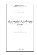 Một số liên hệ của số cân bằng và số đối cân bằng với số pell và số pell liên kết